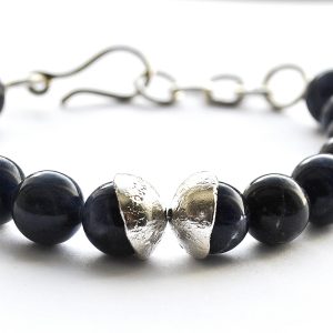 Stenarmband Turmalin, svart