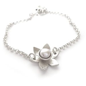 Armband lotus med pärla
